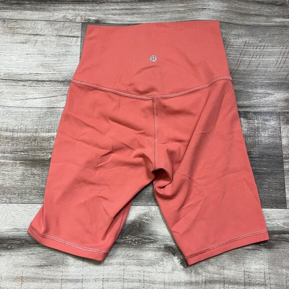 Lululemon Athletic Align High Rise Short 8” Rustic Coral Women’s Size 2 - Picture 2 of 6
